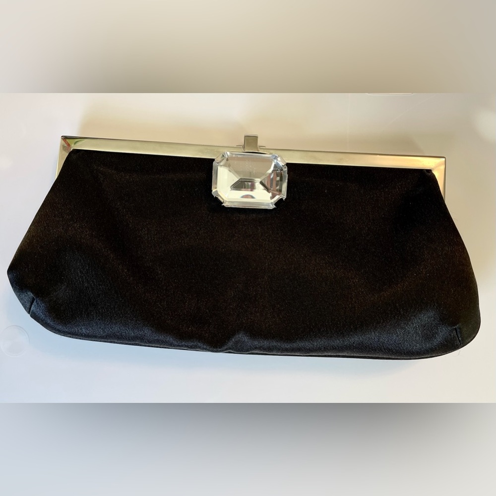 Kate Landry Black Clutch with Straps